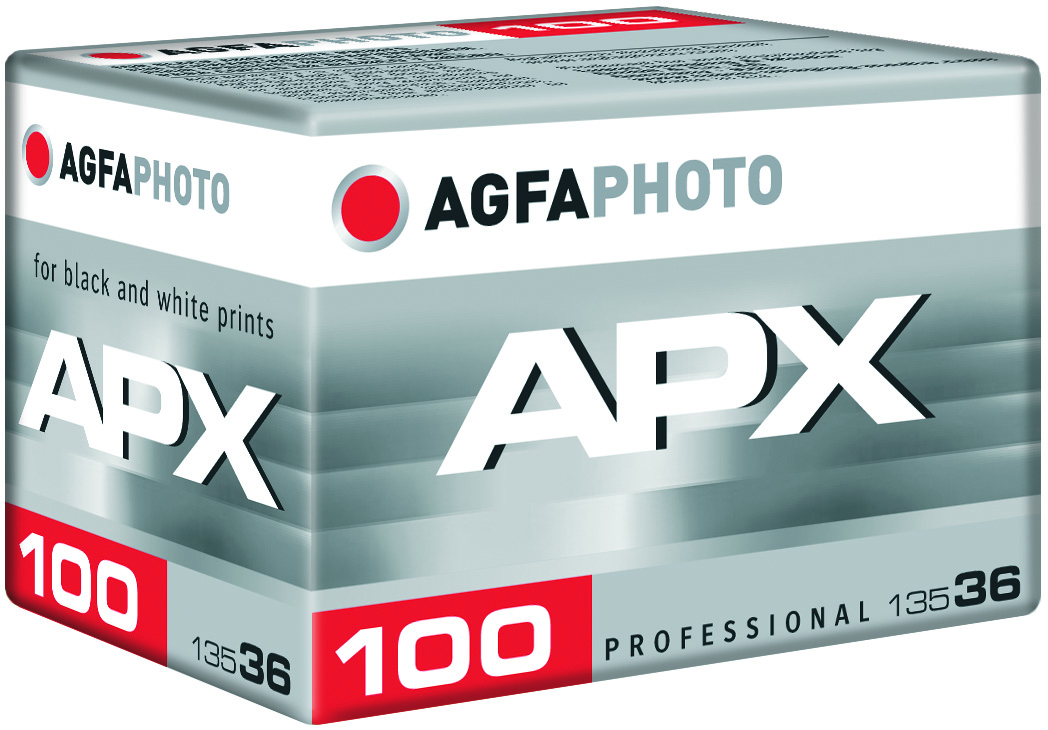 AgfaPhoto APX 100 Professional Black and White Negative Film, 35mm Roll, 36 Exposures, ISO 100