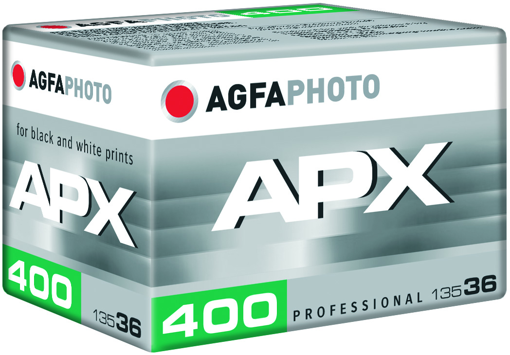 AgfaPhoto APX 400 Professional Black and White Negative Film, 35mm Roll, 36 Exposures, ISO 400