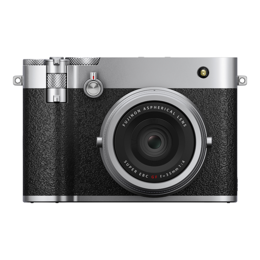FUJIFILM GFX 100RF Medium Format Mirrorless Camera w/ 35mm f/4 Fixed Lens, Silver | 102MP