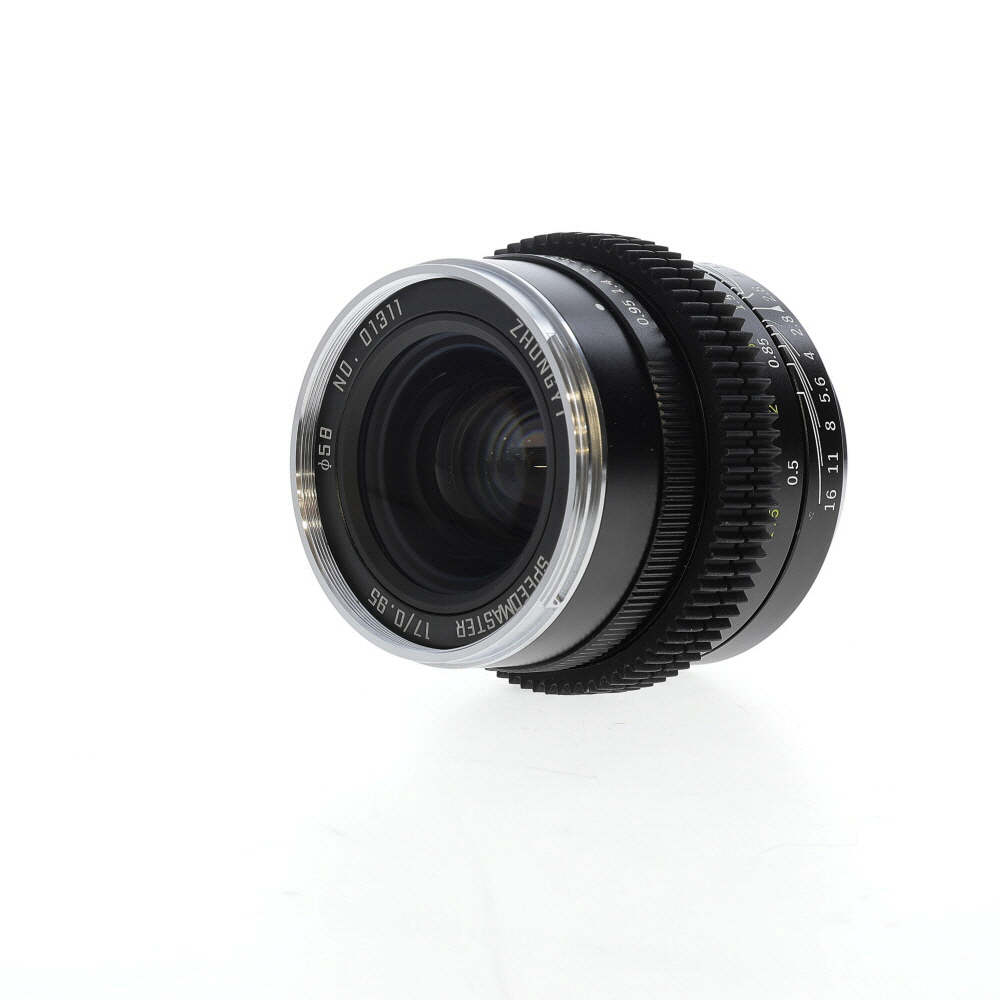 Mitakon Zhongyi 17mm f/0.95 Speedmaster Manual Focus Lens for MFT (Micro Four Thirds), Black | 58