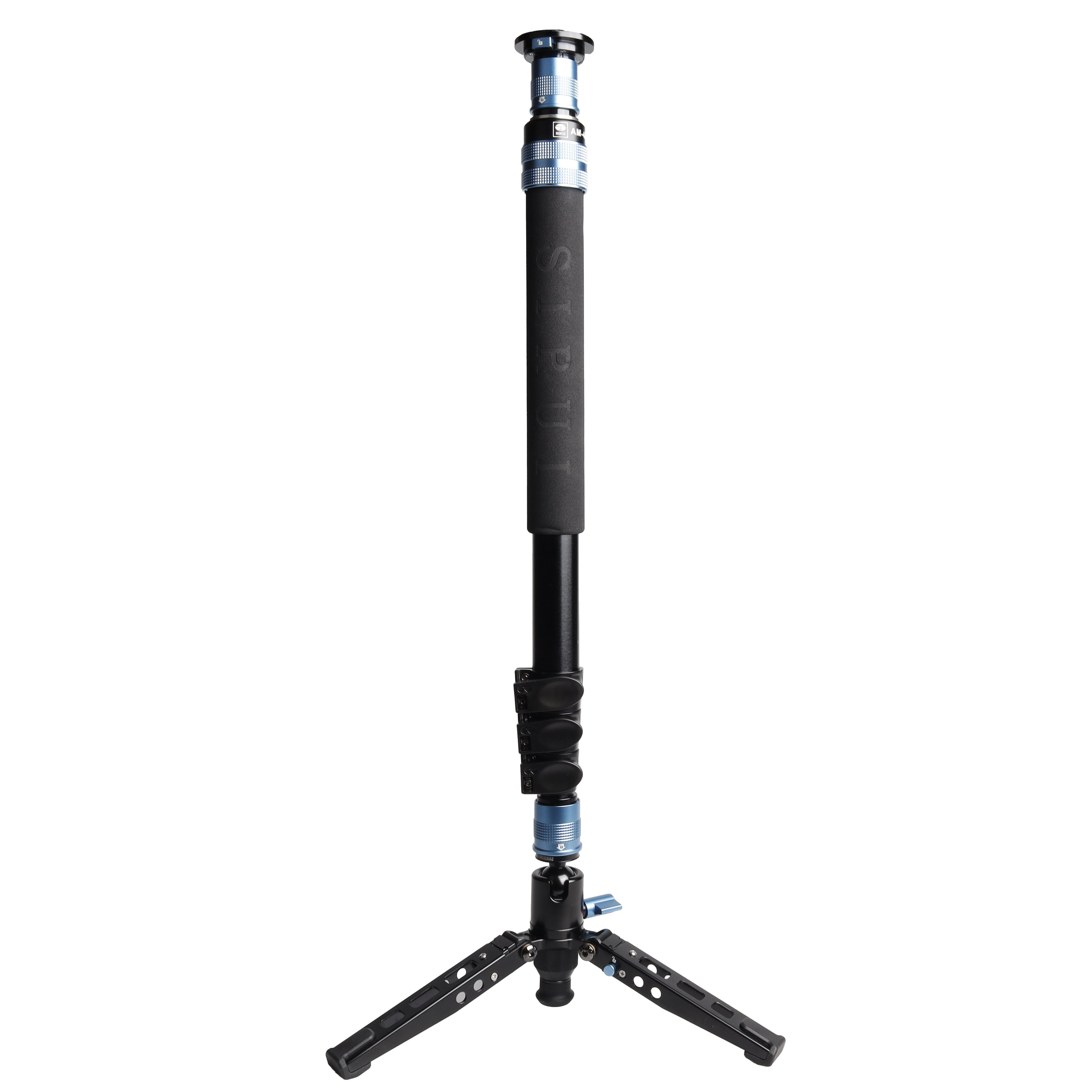 Sirui AM-404FL Aluminum Monopod with Adjustable Feet, 4-Section, 28.74-74.8 in.