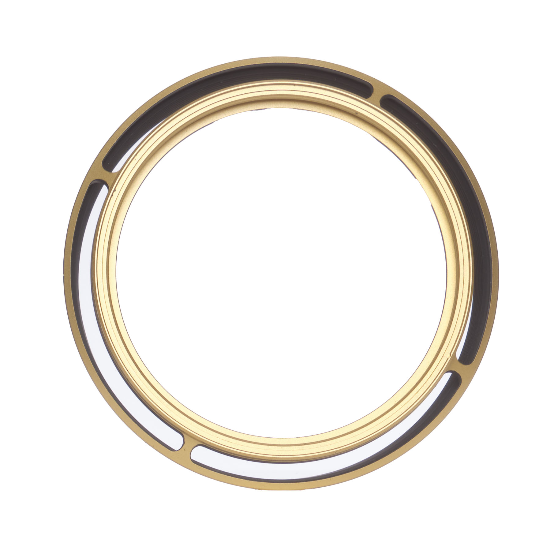 Leica Lens Hood for Q-Series Camera, Round, Brass, Blasted Finish (19659)