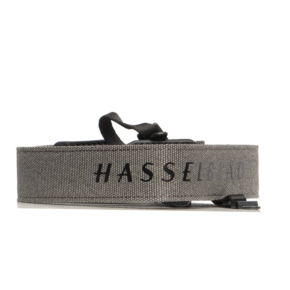 Hasselblad Adjustable Neck Strap for X2D 100C with Plastic Buckles, Lug Clips, Gray/Black