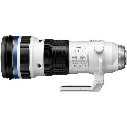 OM SYSTEM 150-400mm f/4.5 TC 1.25X IS PRO M.Zuiko Autofocus Lens for MFT (Micro Four Thirds), White | 95 | w/ Tripod Collar