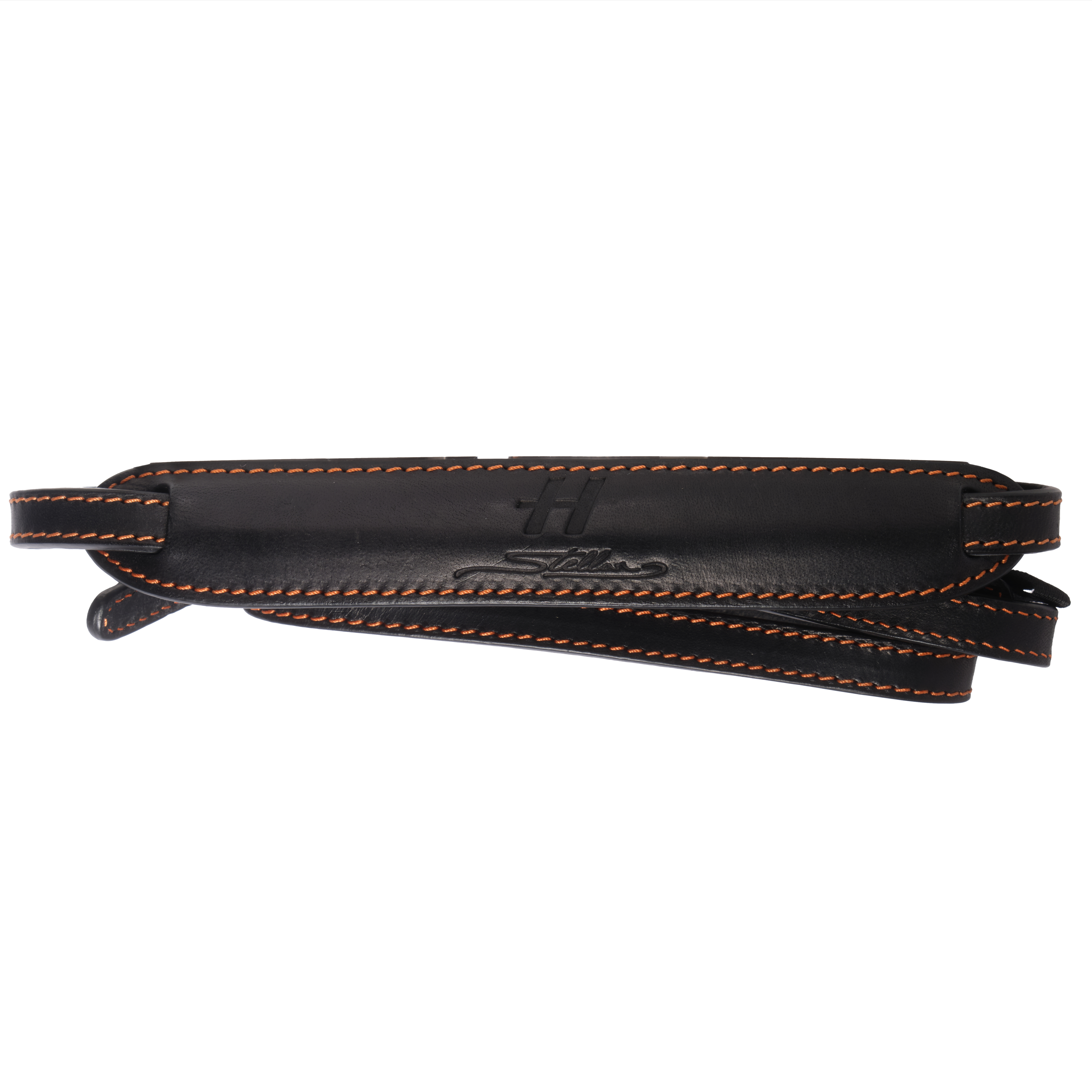 Hasselblad Neck Strap for Stellar Special Edition, Black Leather with Orange Stitching