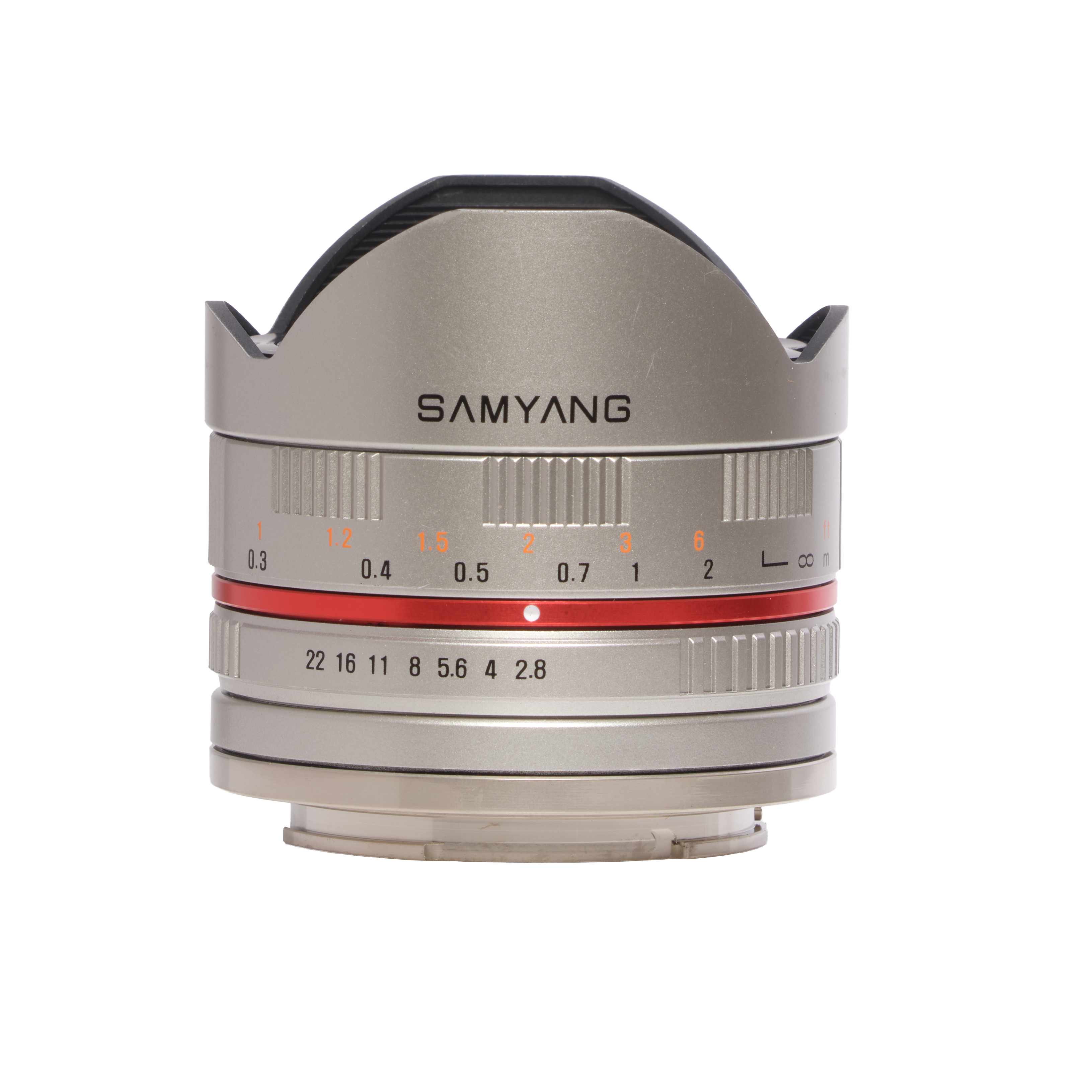 Samyang 8mm f/2.8 UMC Fish-Eye Manual APS-C Lens for Sony E-Mount, Silver