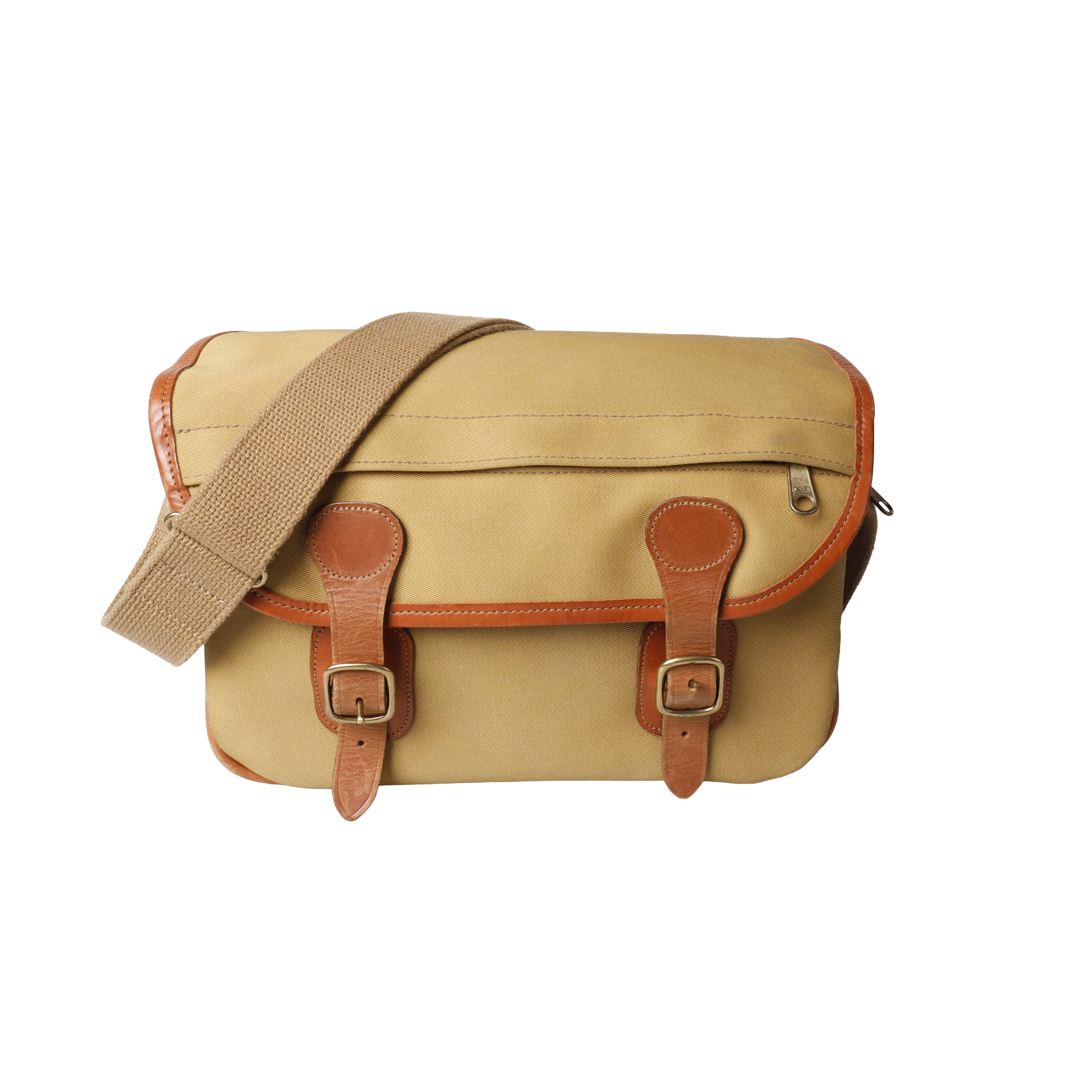 Billingham Series 3 Camera Bag, Khaki Nytex with Tan Leather, 11.4x7.6x4.2 in.