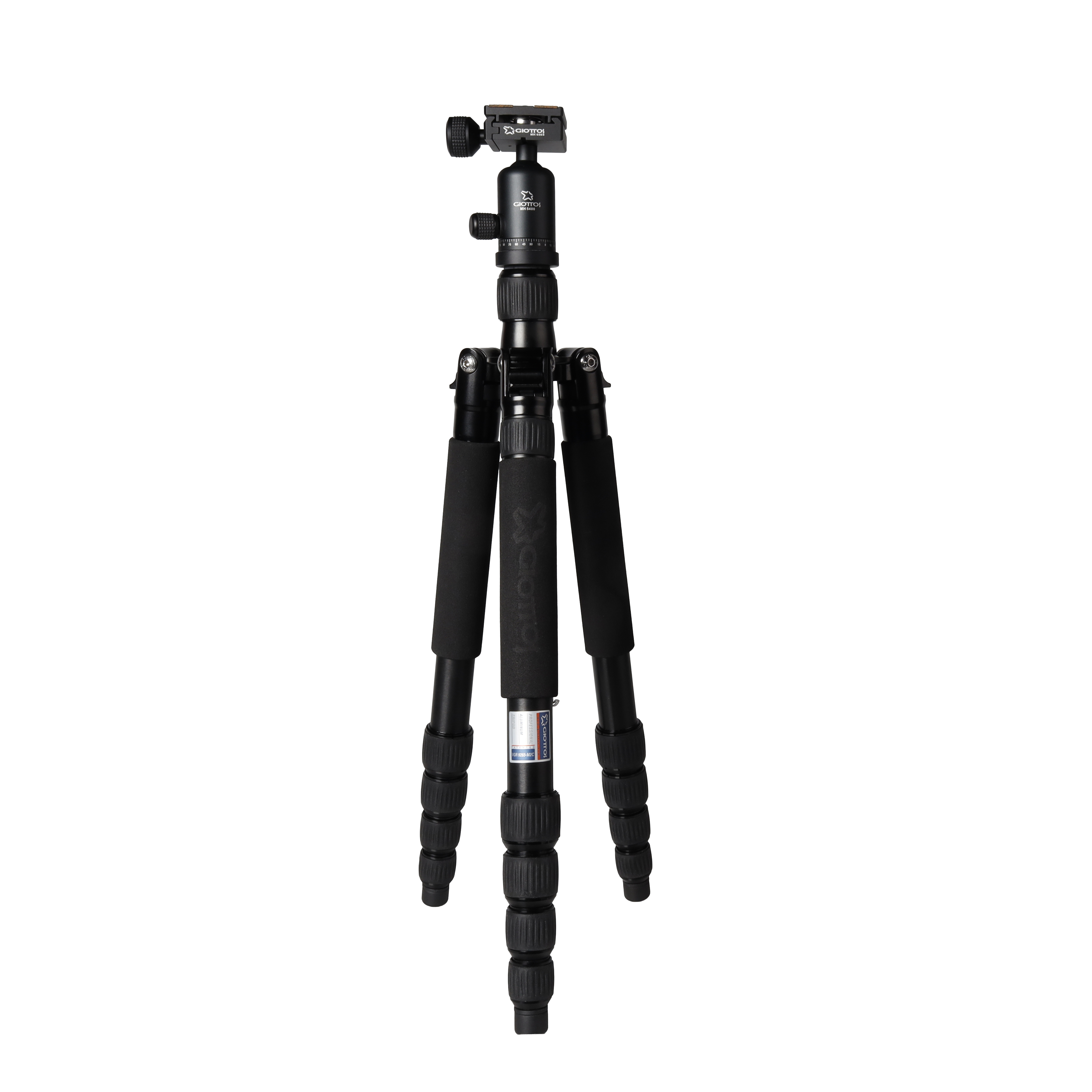 Giottos VGR9265-M2C Aluminum Tripod/Monopod w/ MH 5400 Ball Head and Center Column, 5-Section, Black, 16-66.5 in.