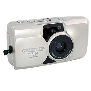 Olympus Infinity Stylus ZOOM 70 QUARTZDATE Weatherproof 35mm Camera, Champagne with 35-70mm Lens