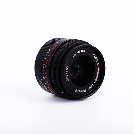 Konica 35mm f/2 M-Hexanon Lens for Hexar RF, Black | 46