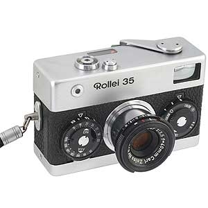 Rollei 35 40mm f/3.5 Tessar Camera, Made in Germany, Chrome | 24