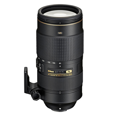Nikon AF-S NIKKOR 80-400mm f/4.5-5.6 G ED VR Autofocus IF Lens | 77 | with Kirk NC-80-400GN Tripod Mount