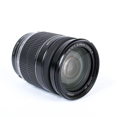 Canon EF-S 18-200mm f/3.5-5.6 IS Autofocus APS-C Lens, Black | 72 | Zoom Loose