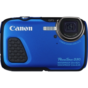 Canon PowerShot D30 Digital Camera, Blue | 12.1MP