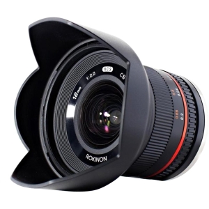 Rokinon 12mm F/2 NCS CS Manual Focus Lens For Canon Mirrorless EF-M Mount, Black | 67