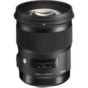 Sigma 50mm F/1.4 DG HSM A (Art) Full Frame Lens for Canon EF-Mount | 77