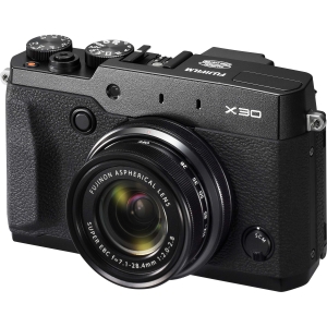 Fujifilm X30 Digital Camera, Black | 12MP