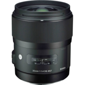 Sigma 35mm f/1.4 DG HSM A (Art) Full-Frame Lens for Nikon F-Mount, Black | 67