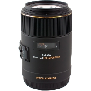 Sigma 105mm f/2.8 Macro EX DG OS (1:1) Lens for Sony A-Mount [62]