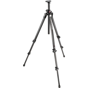 Manfrotto 055CXPRO3 Carbon Fiber Tripod Legs, 3-Section, 25-68.9", Black
