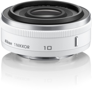 Nikon Nikkor 10mm F/2.8 White Lens For Nikon 1 System CX Format | 40.5
