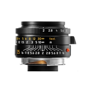 Leica 35mm f/2 Summicron-M ASPH. Lens for M-Mount, Germany, Black Anodized Finish, 6-Bit | E39 | 11879