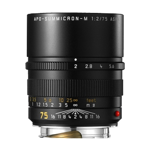 Leica 75mm f/2 Summicron-M APO Aspherical M-Mount Lens, Germany, Black, 6-Bit | 49 | 11637