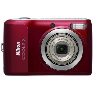 Nikon Coolpix L20 Digital Camera, Red | 10MP | Requires 2/AA